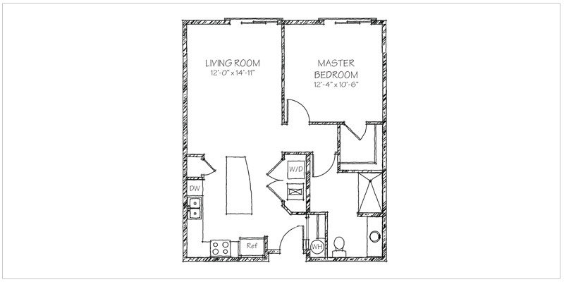 Brooklyn Floorplan | Annex at River South Apartments