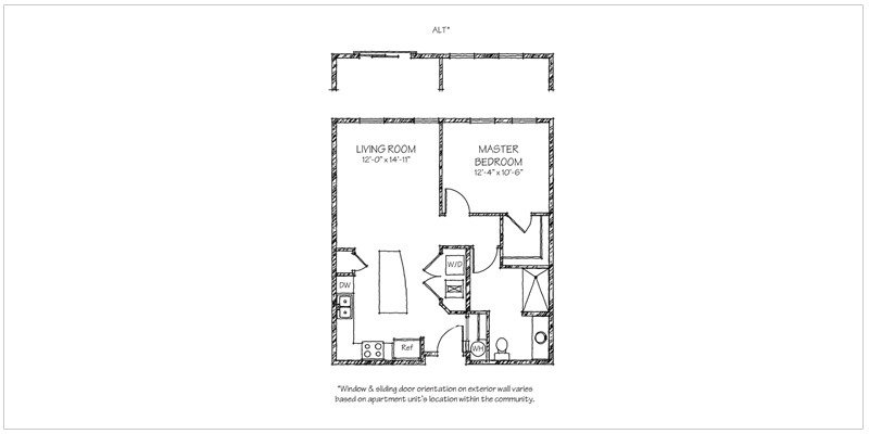 Greenwich Floorplan | Annex at River South Apartments