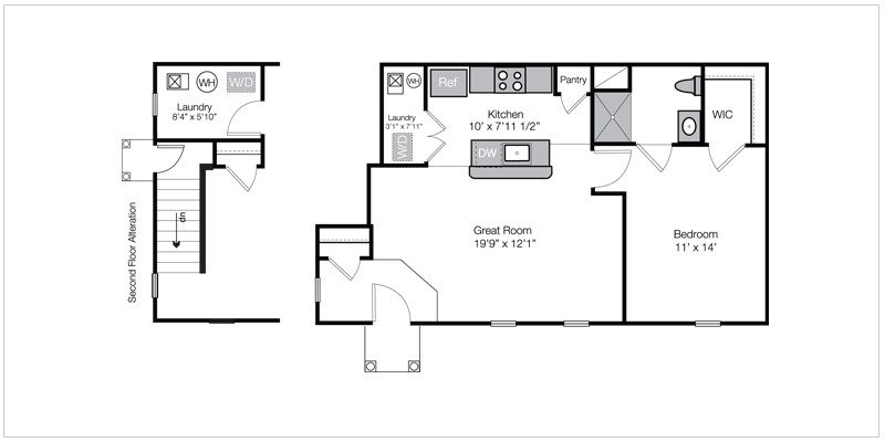 Bentley Flat Floorplan | Riverford Crossing Apartments